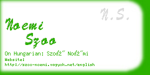 noemi szoo business card